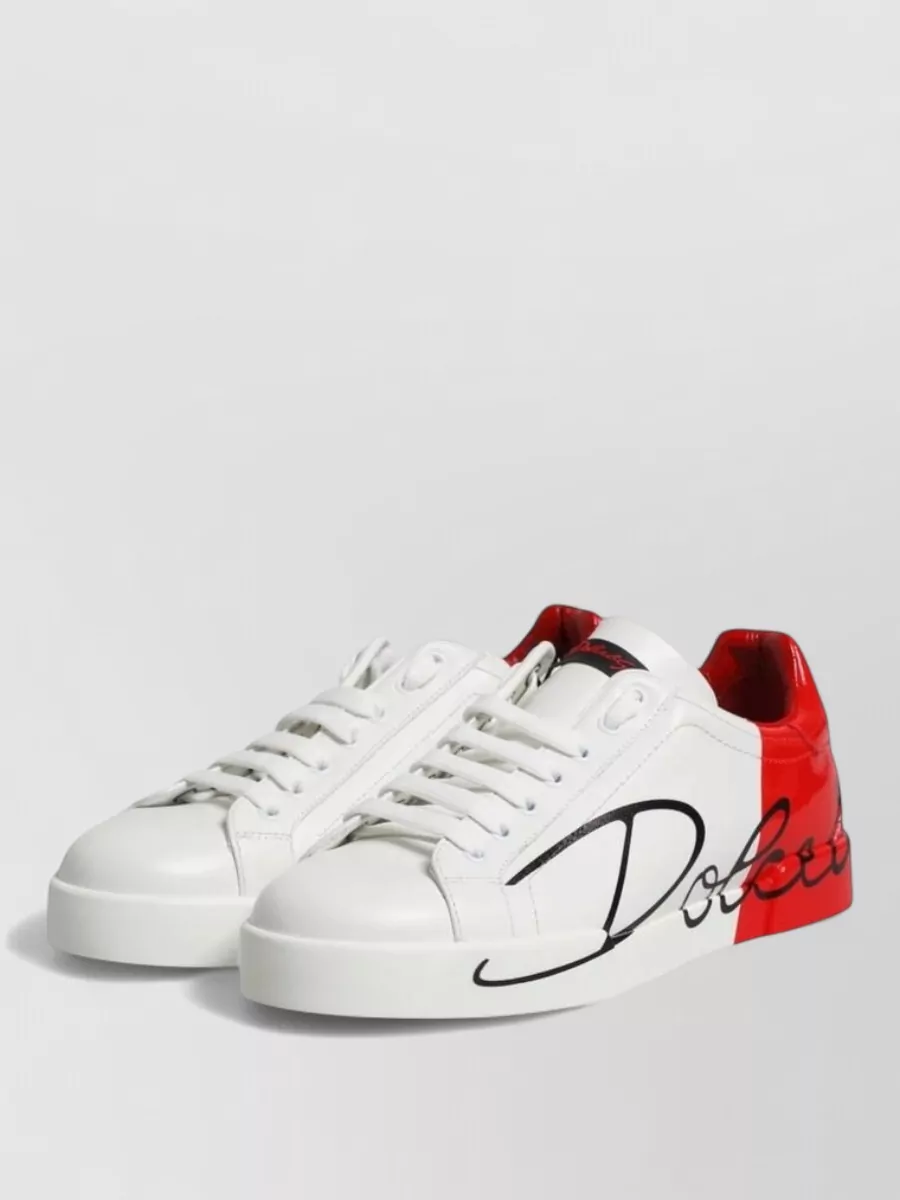 Dolce&Gabbana Leather Low-Top Sneakers