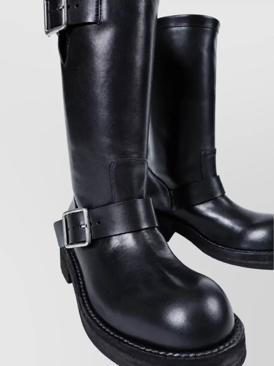 Ann Demeulemeester Leather Biker Boots