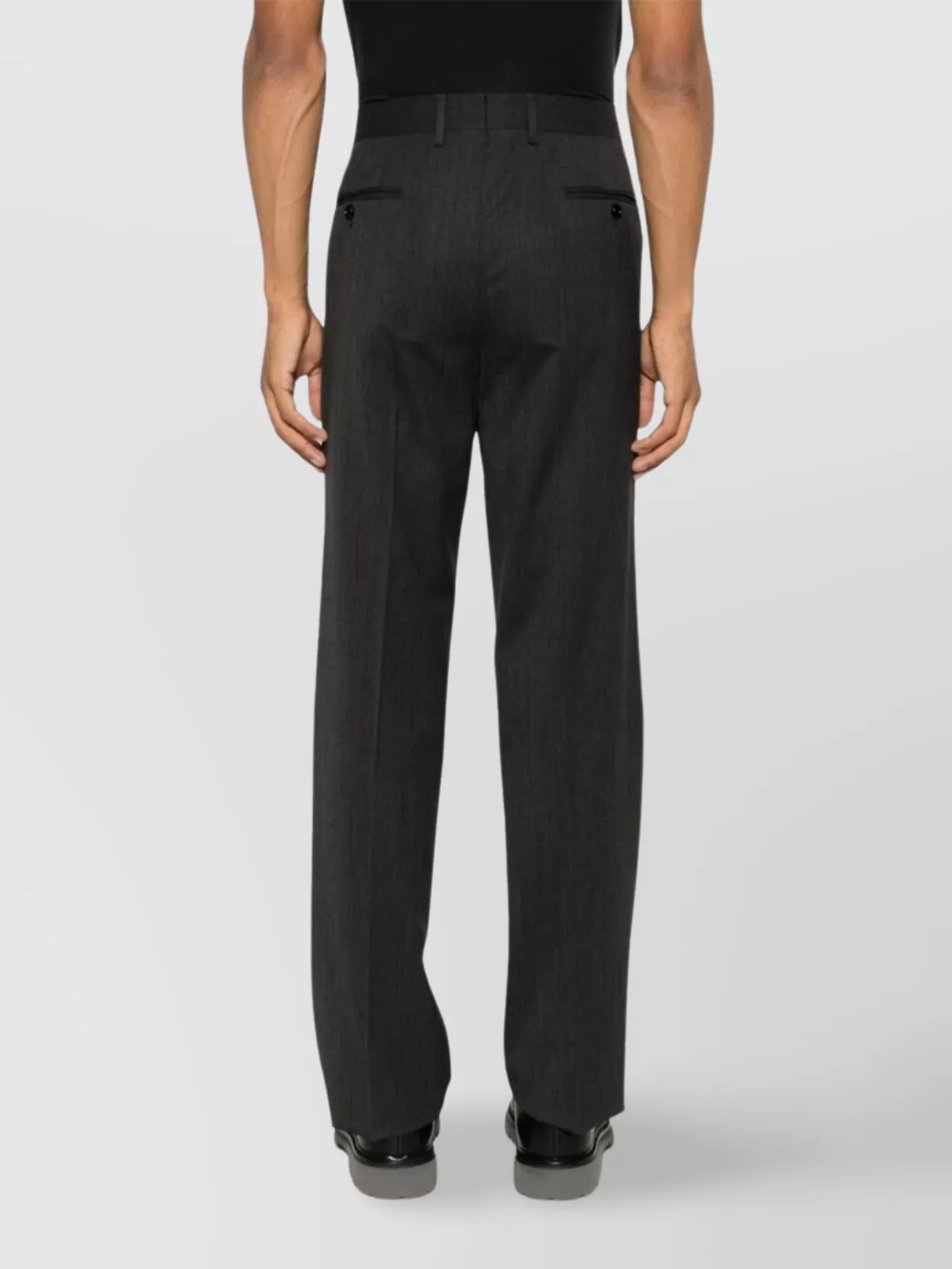Lardini Masculine Straight Leg Pants Featuring Pockets