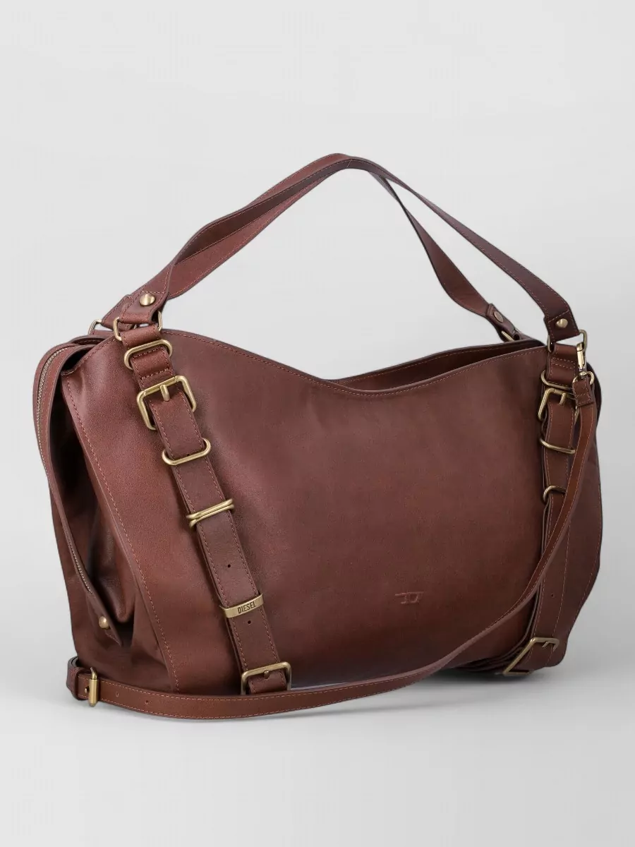 Diesel Large Leather Shoulder Bag