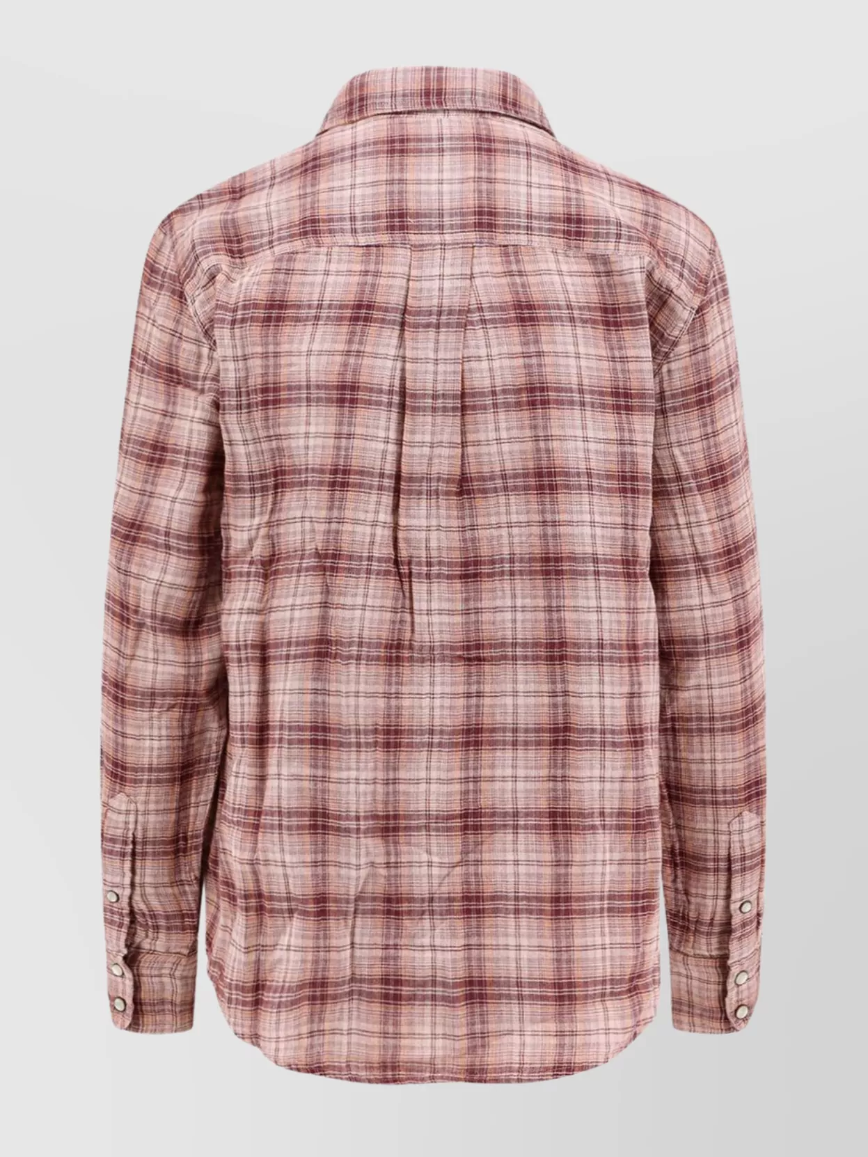 Isabel Marant Étoile Plaid Cotton Shirt Featuring Breast Pockets In Pink