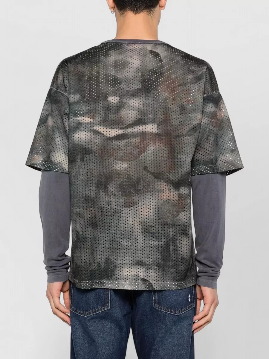 Diesel Mesh Long-Sleeve T-Shirt