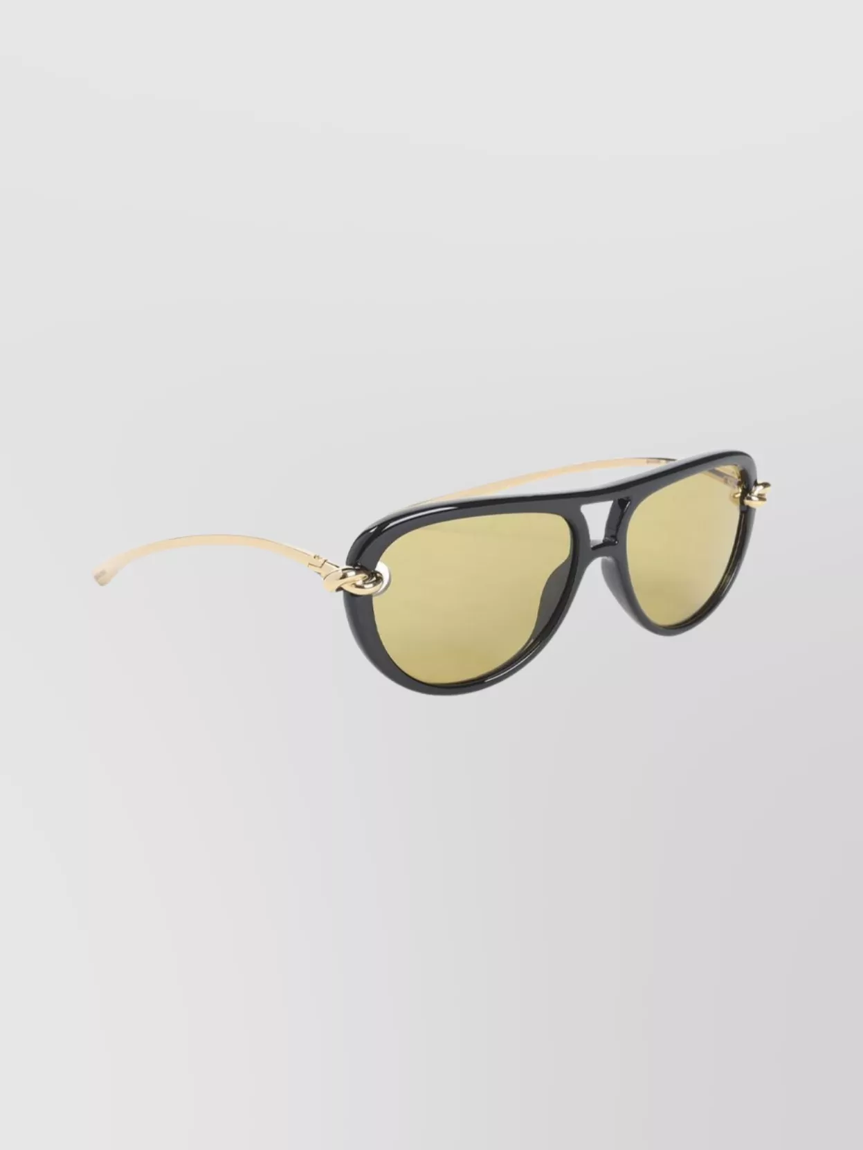 Bottega Veneta Aviator Sunglasses With Tinted Lenses And Metal Accents