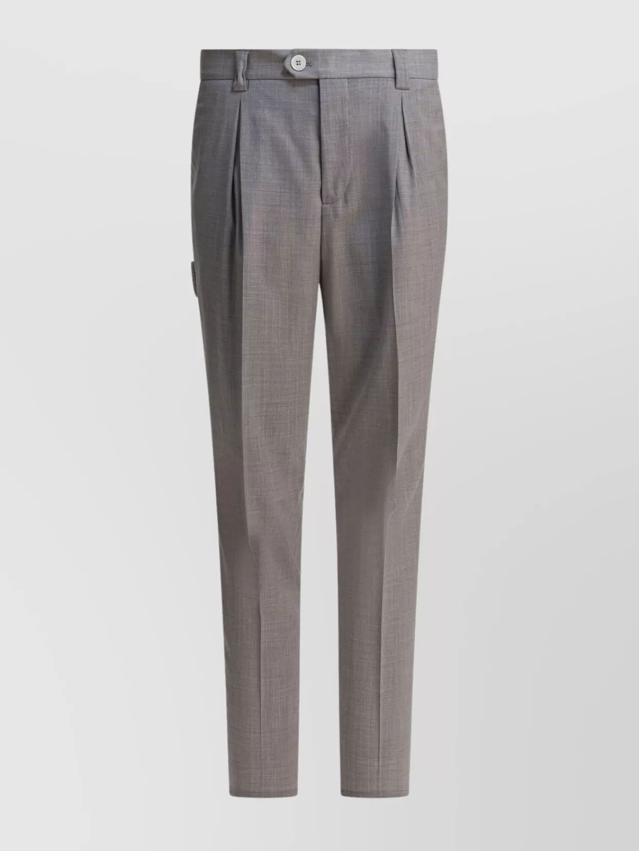 Brunello Cucinelli Trousers With Pleats And Pockets In Gray