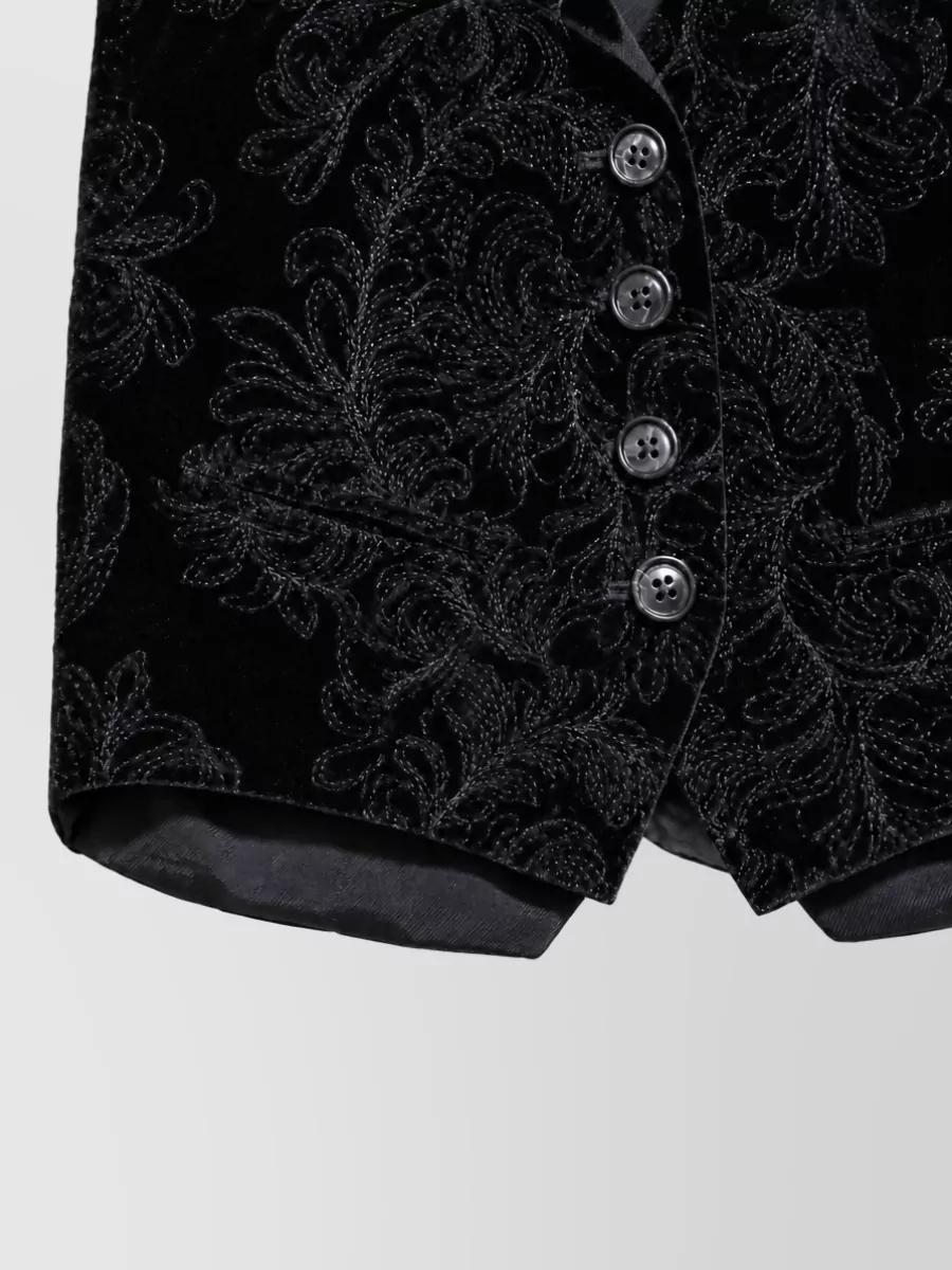 Ann Demeulemeester Paisley Embroidered Fitted Waistcoat