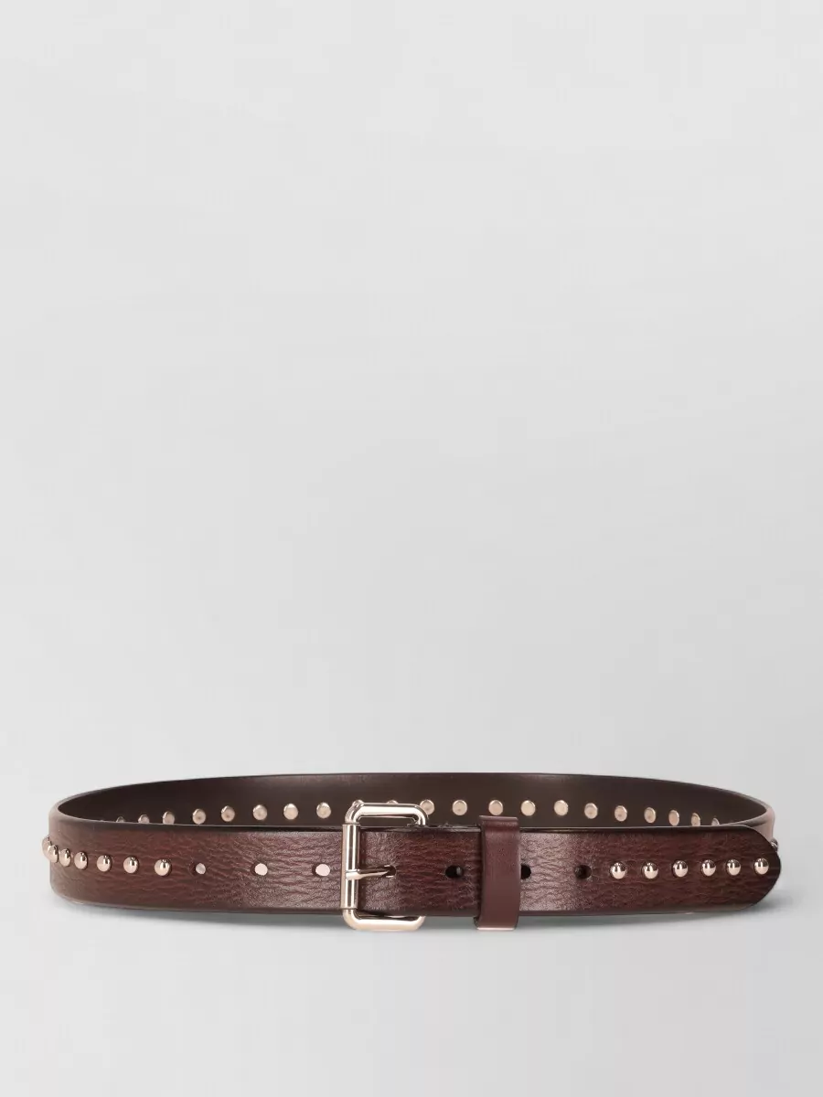 Parosh studded leather belt