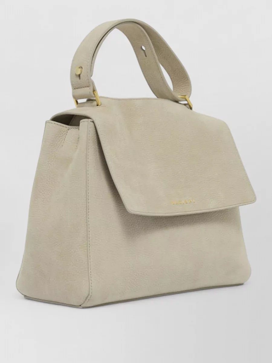 Orciani Sveva Shoulder Bag Textured Handle Strap