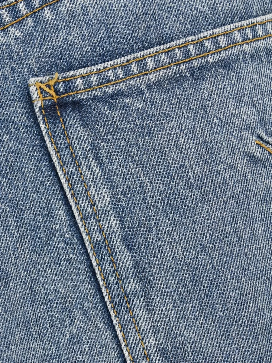 Alaïa Denim Straight-Leg Trousers