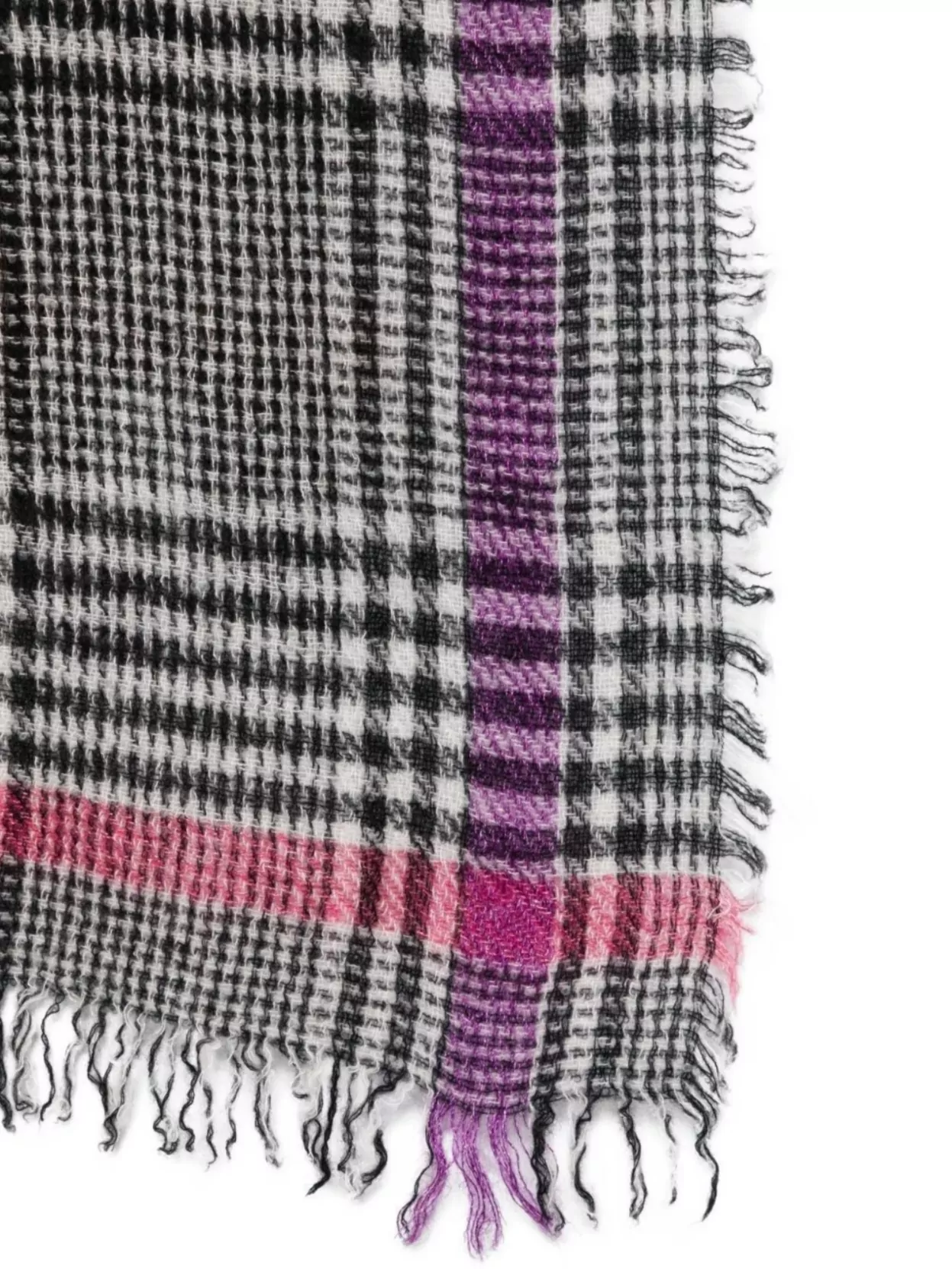 Faliero Sarti Multicolor Plaid Wool Cashmere Scarf