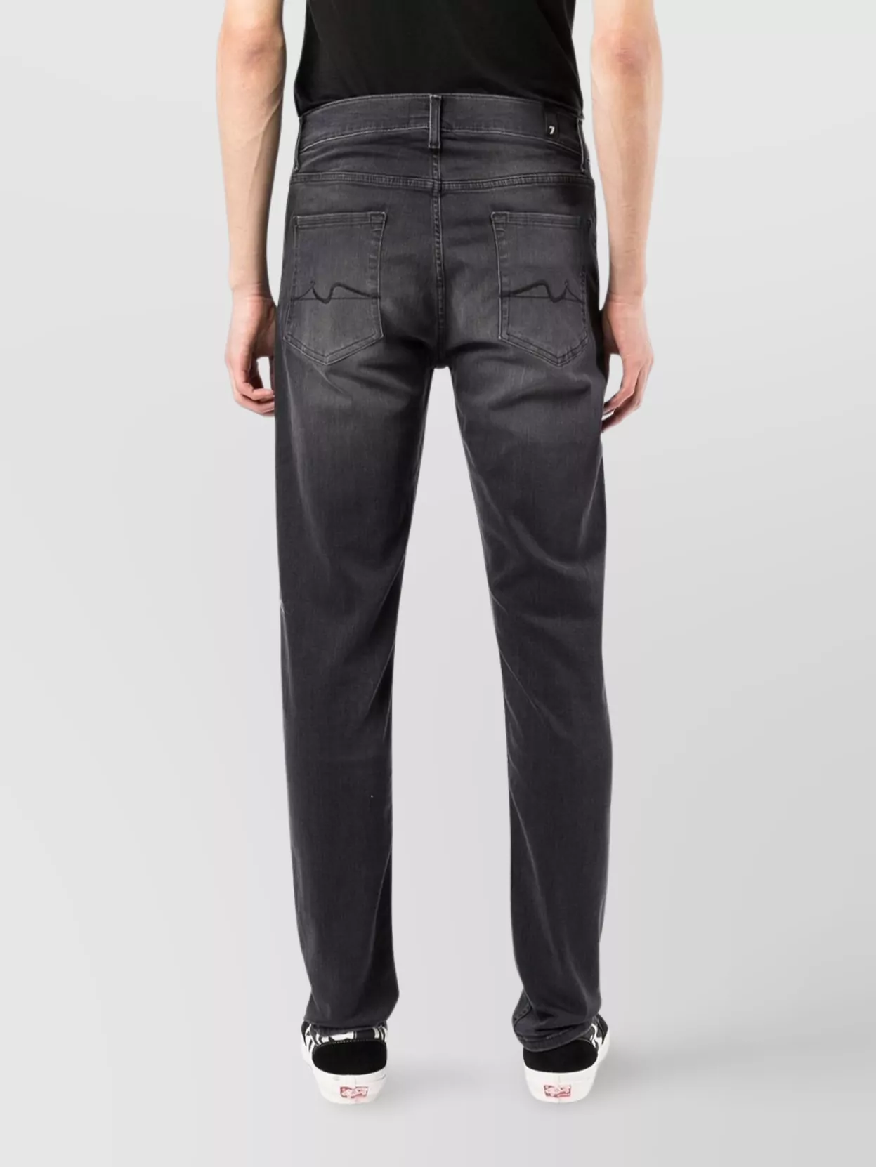 7 FOR ALL MANKIND DENIM TROUSERS FEATURING BELT LOOPS