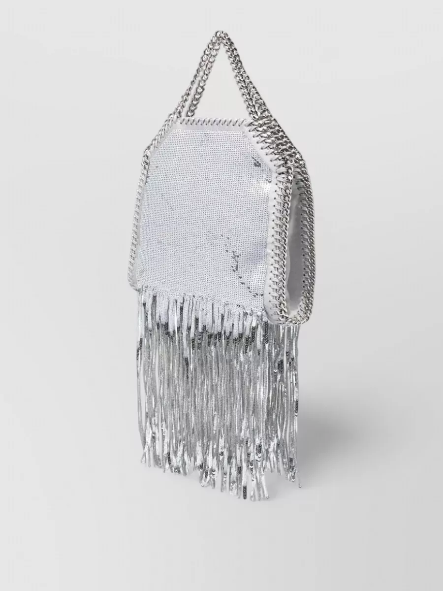 Stella Mccartney Falabella tiny sequin fringe shoulder bag
