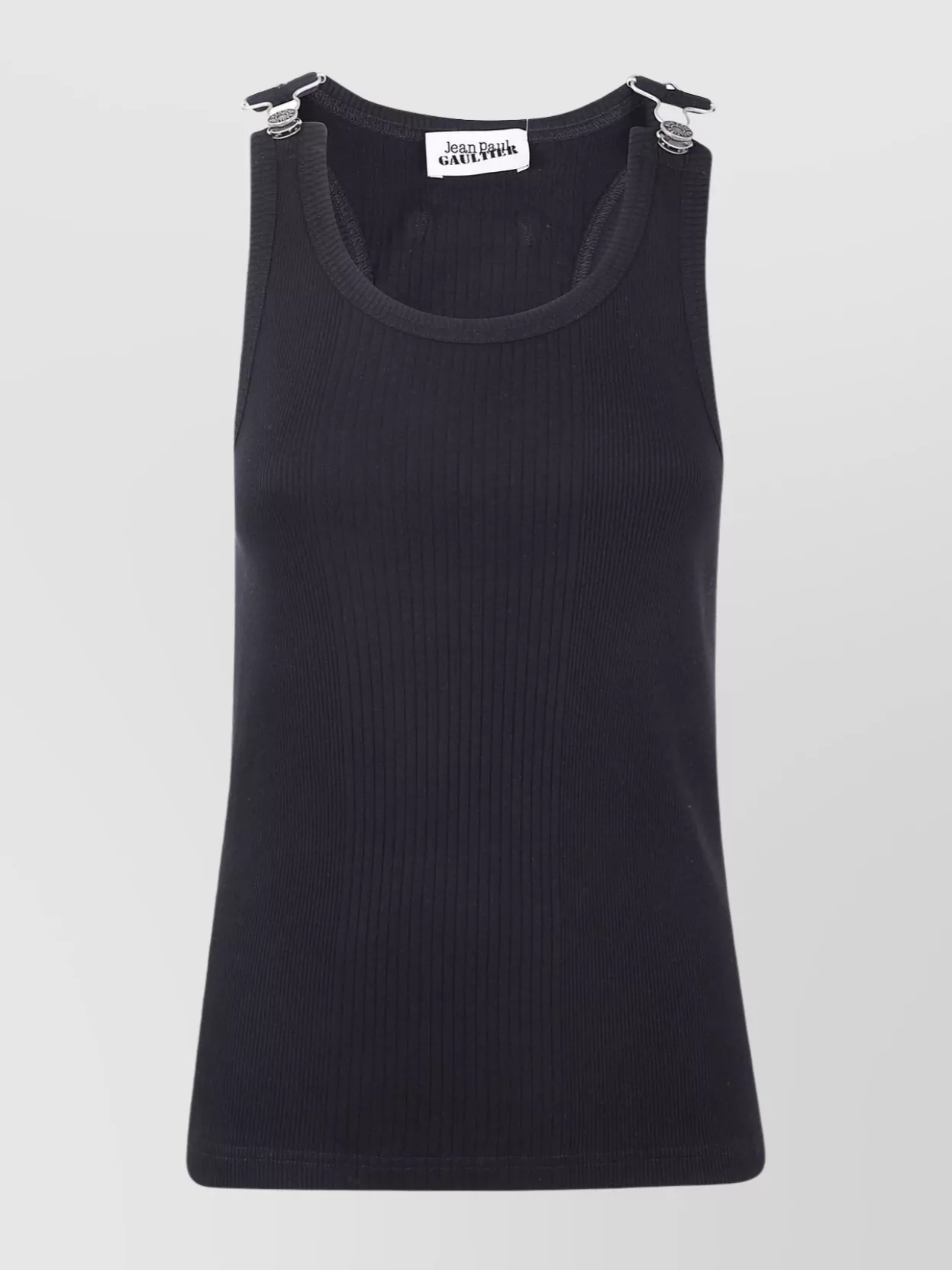 Jean Paul Gaultier Tank Top With With Overall Engraved In Black