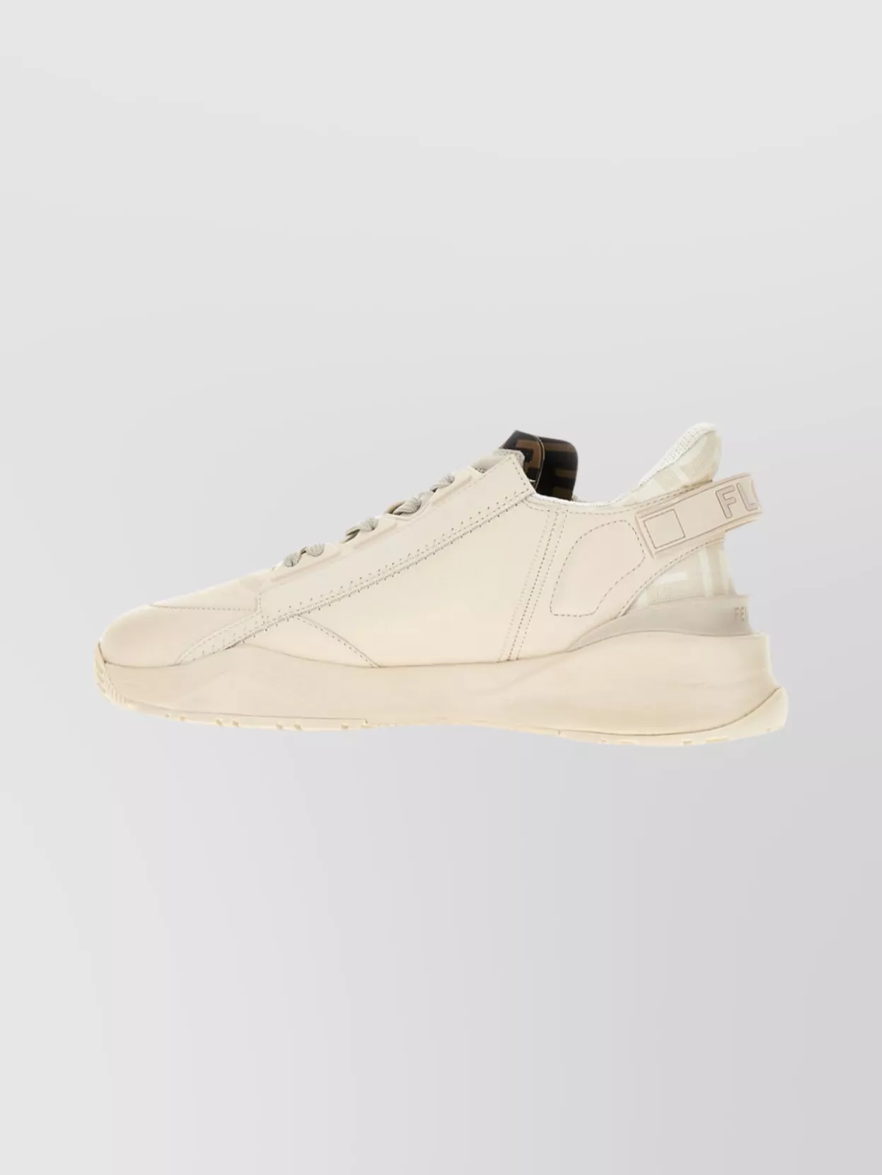 Fendi Leather And Fabric Flow Style Sneakers