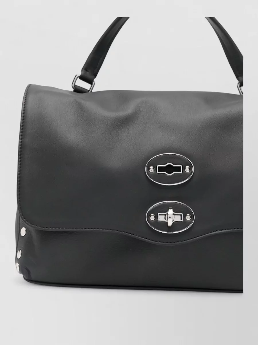 Zanellato Studded leather shoulder bag