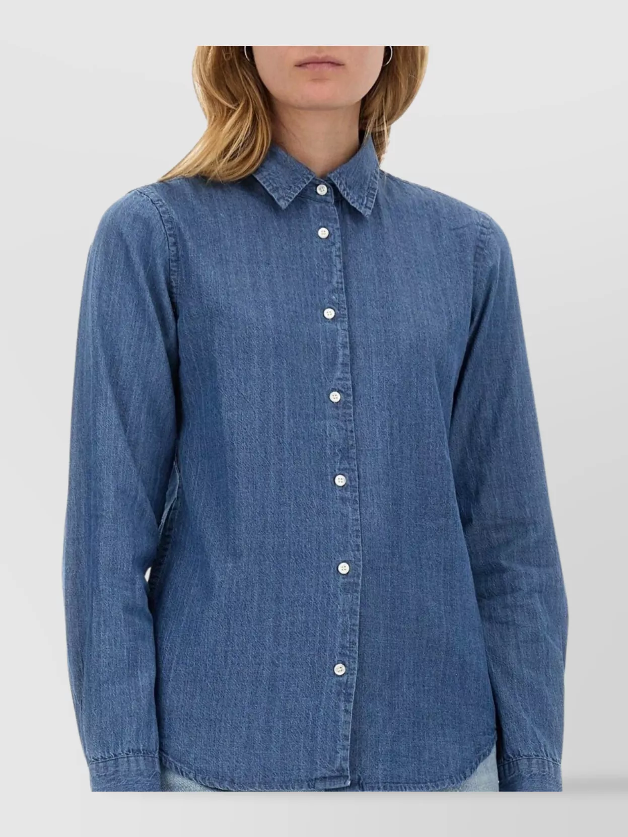 Aspesi Denim Shirt Long Sleeves