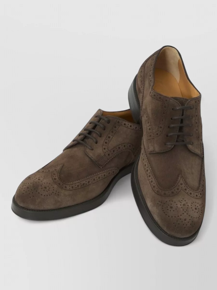Tod's suede lace-up brogues