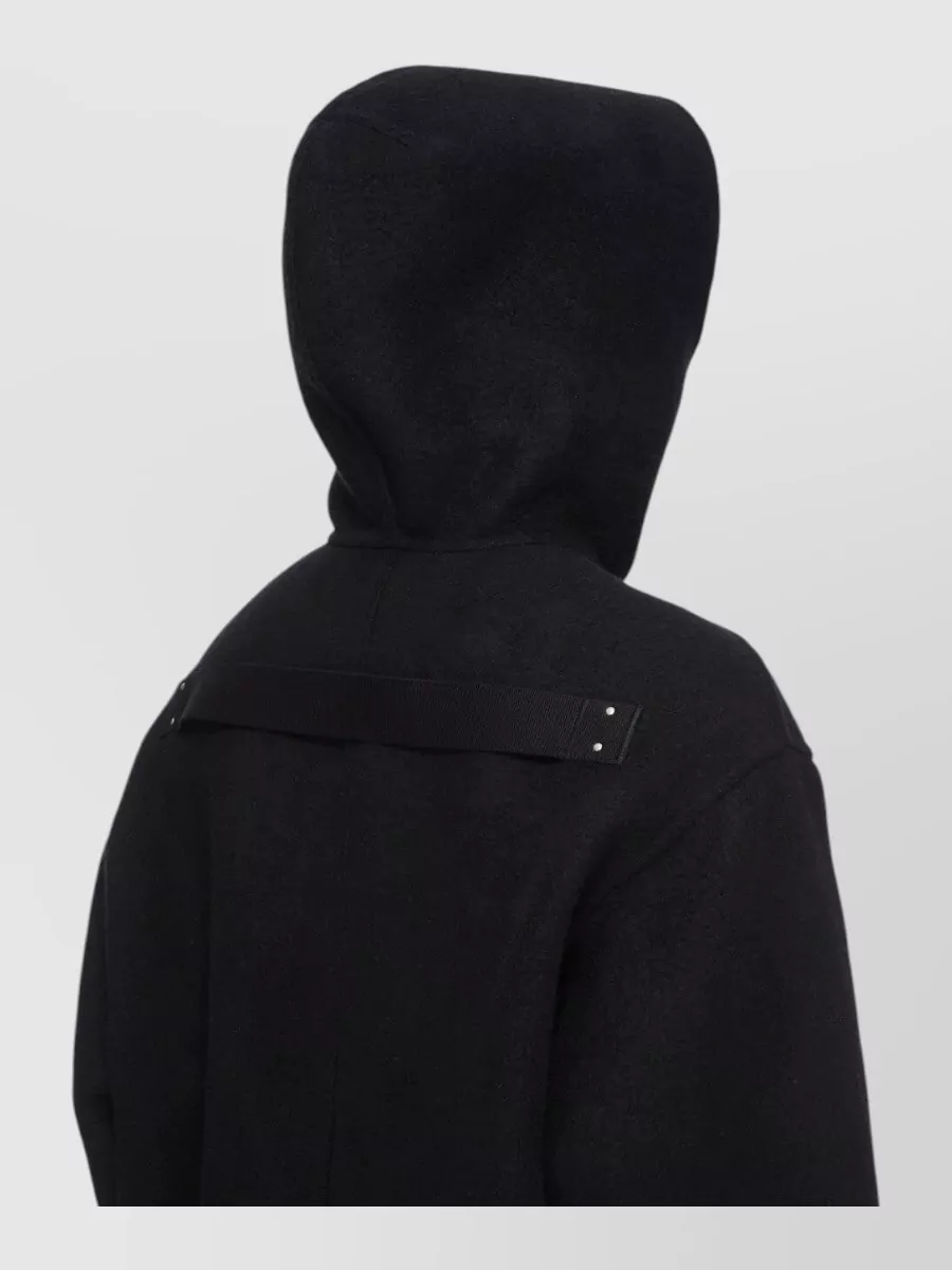 Rick Owens Cashmere Hooded Padded Coat