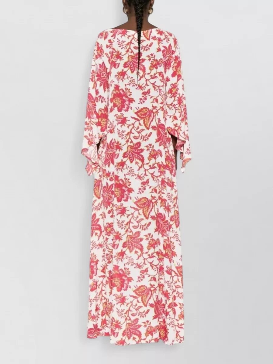 Etro Floral-Print Long-Sleeve Maxi Dress
