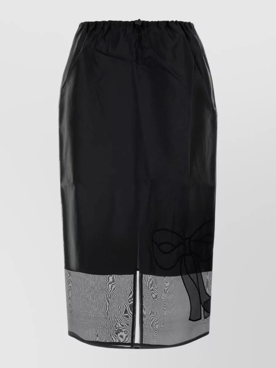 Cecilie Bahnsen silk blend fitted skirt
