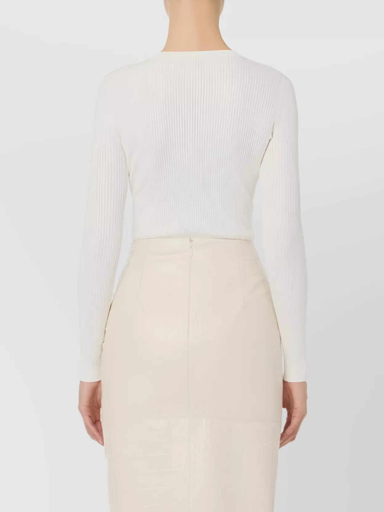Elisabetta Franchi V-neck Sweater With Button Front And Chest Pocket In Neutral