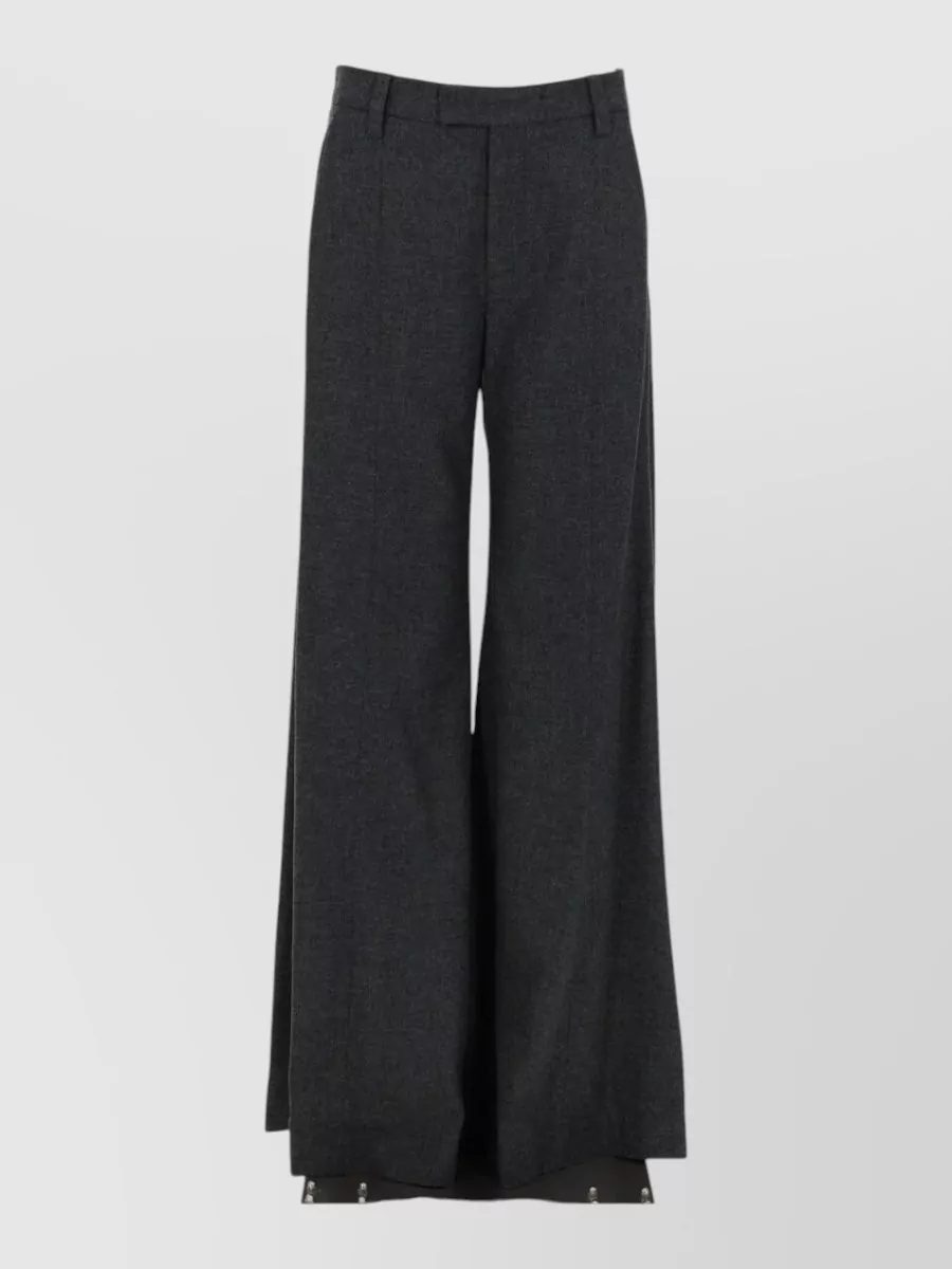 Brunello Cucinelli cashmere wide-leg flared suit trousers