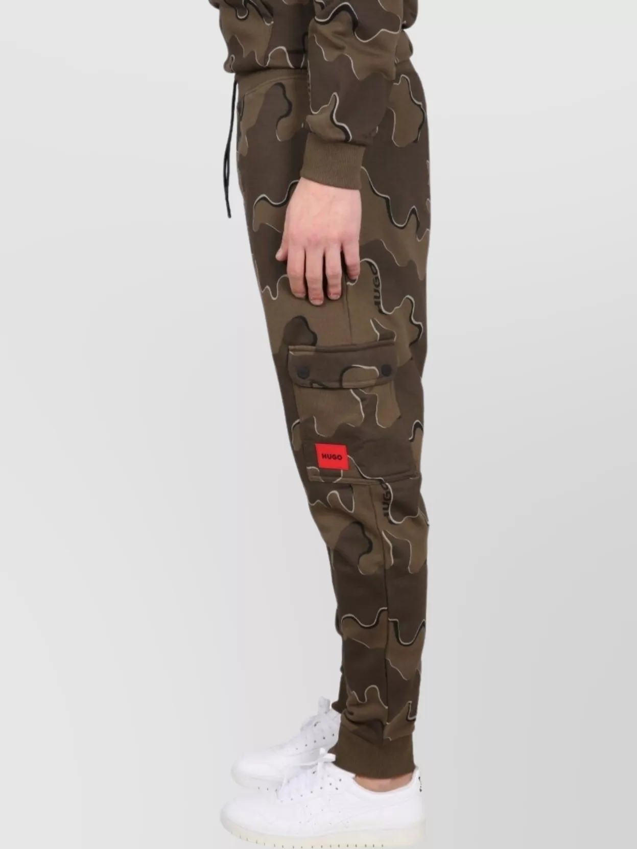Shop Hugo Boss Camouflage Cargo Jogging Pants