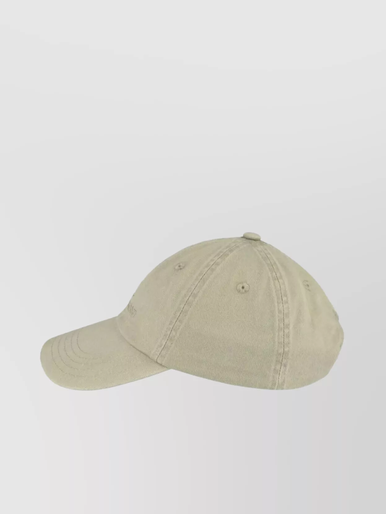 Shop Stone Island Logo Compass Brushed Cotton Cap In Neutrals