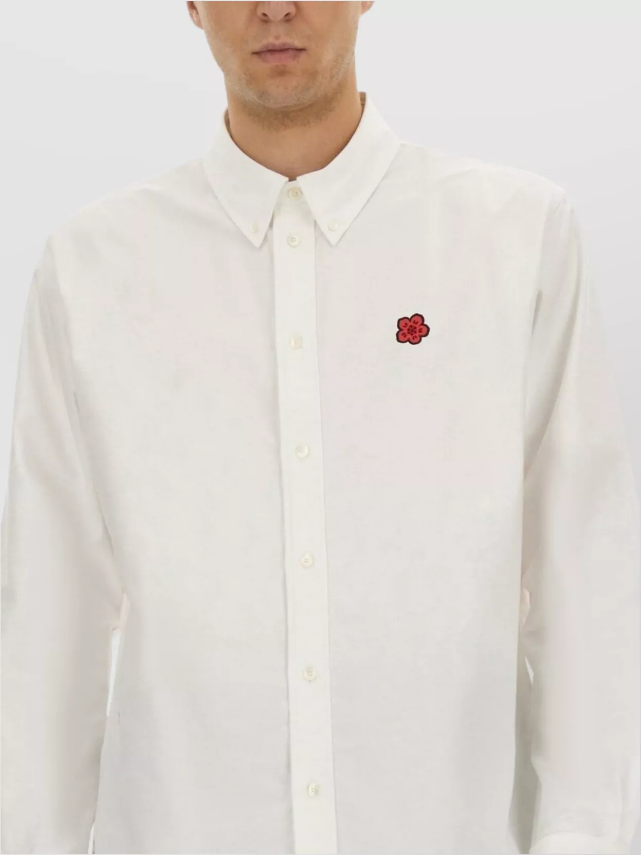Kenzo Tailored Shirt With Buttoned Collar And Cuffs
