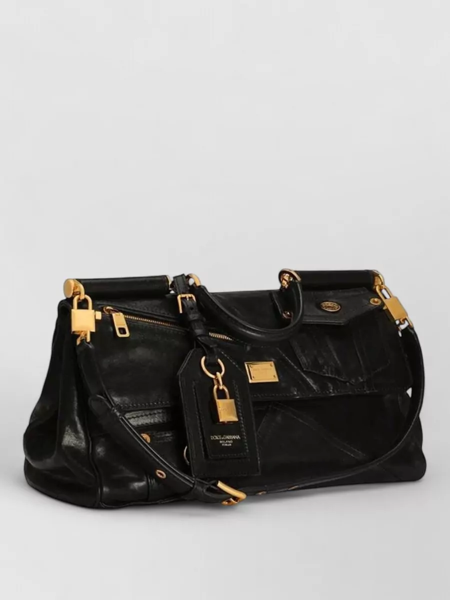 Dolce&Gabbana My Sicily Medium Leather Shoulder Bag