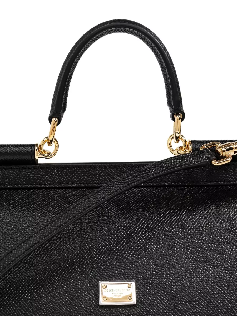 Dolce&Gabbana Sicily Small Leather Shoulder Bag