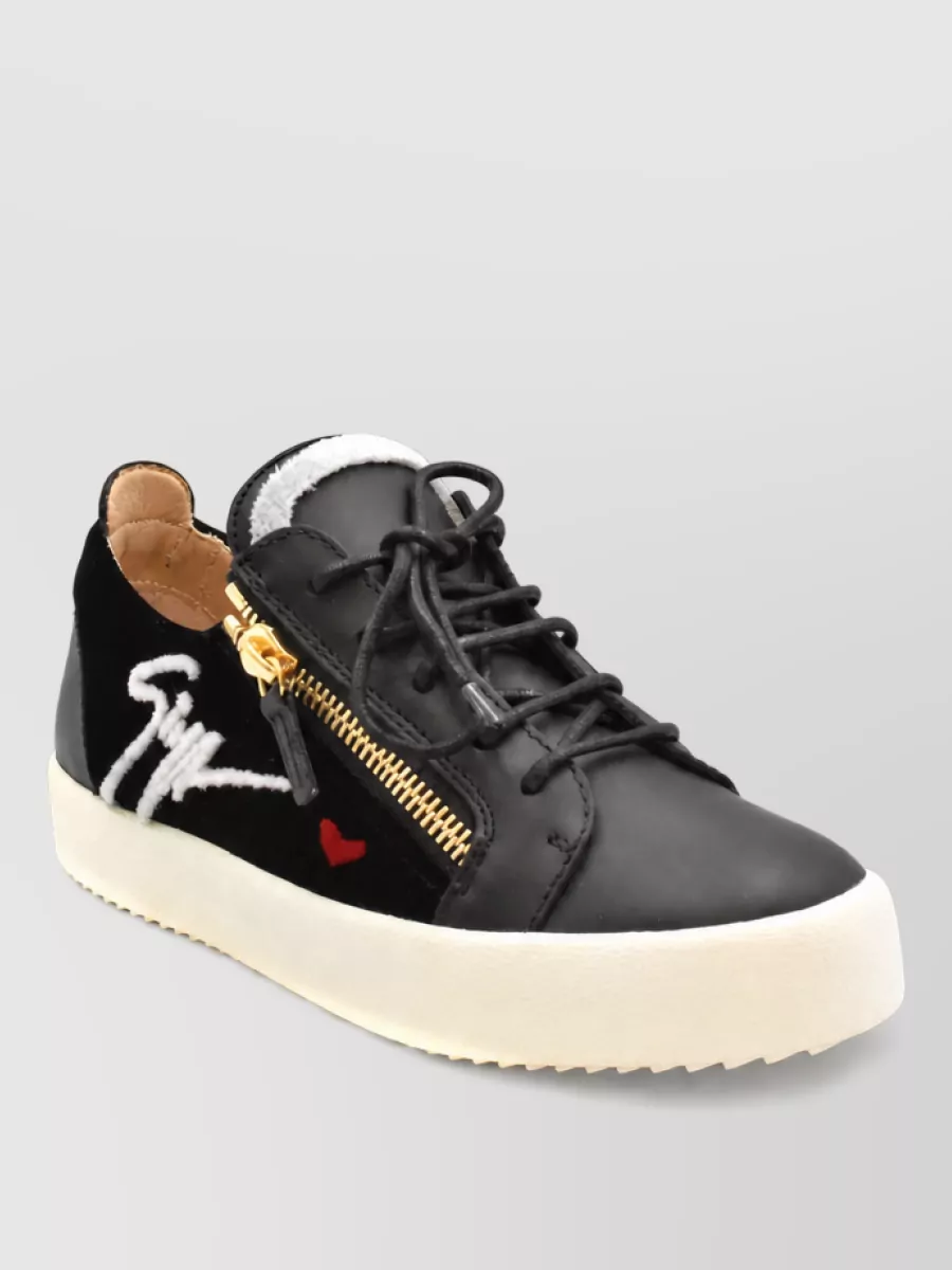Giuseppe Zanotti Low Top Sneakers Contrast Sole Design