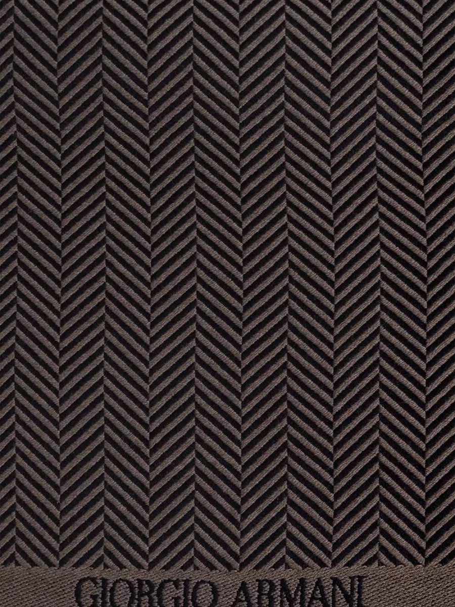 Giorgio Armani Virgin Wool Herringbone Scarf