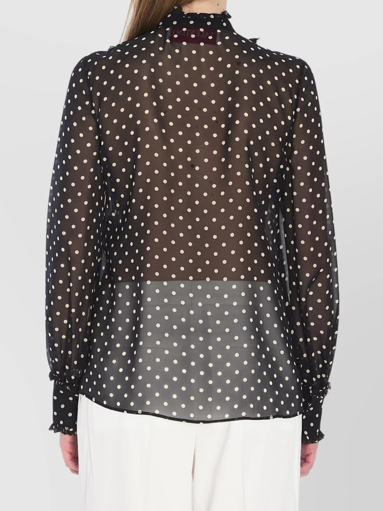 Valentino Garavani Silk Shirt Polka Dots