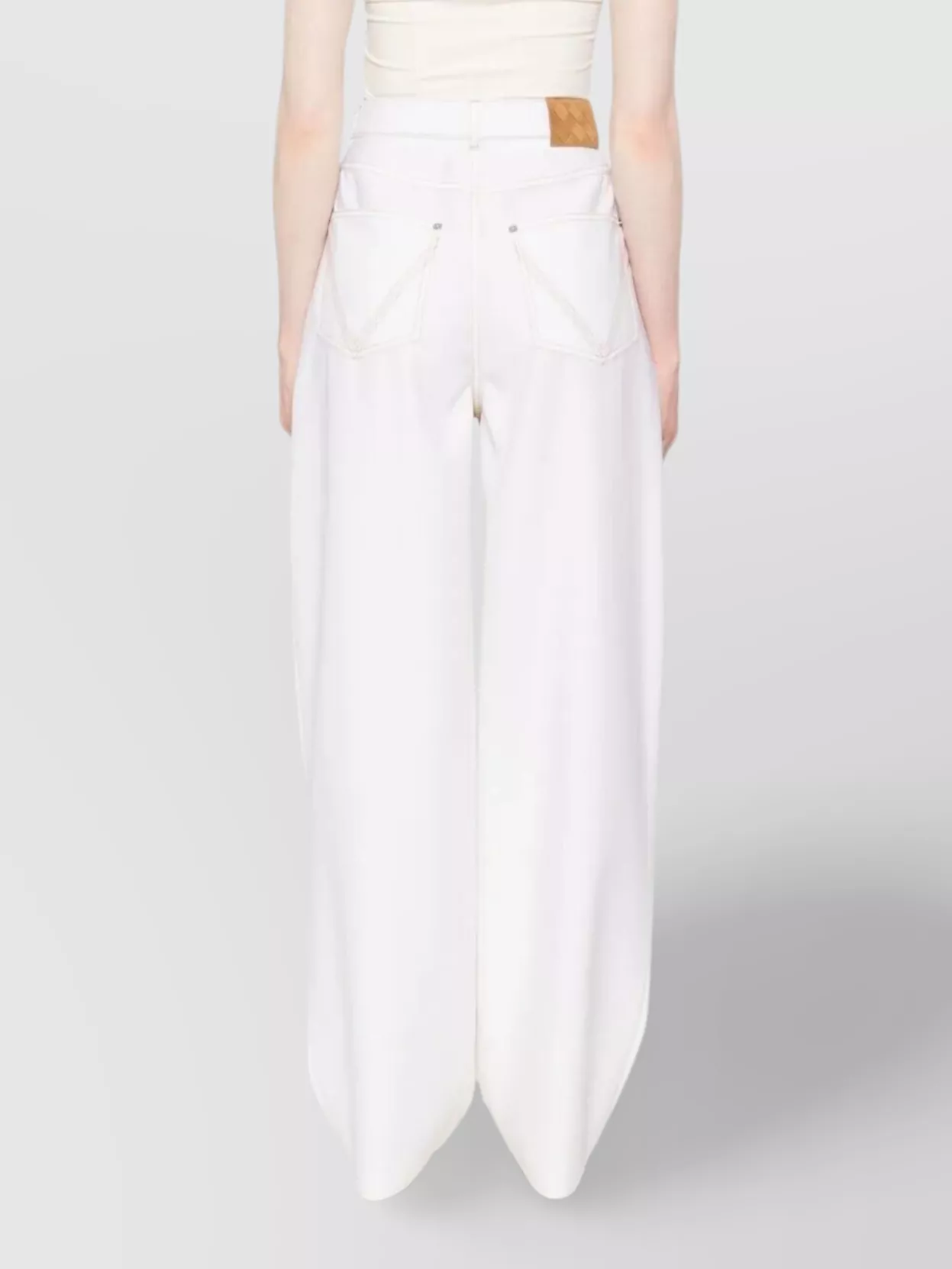 Bottega Veneta Wide Leg Denim Trousers