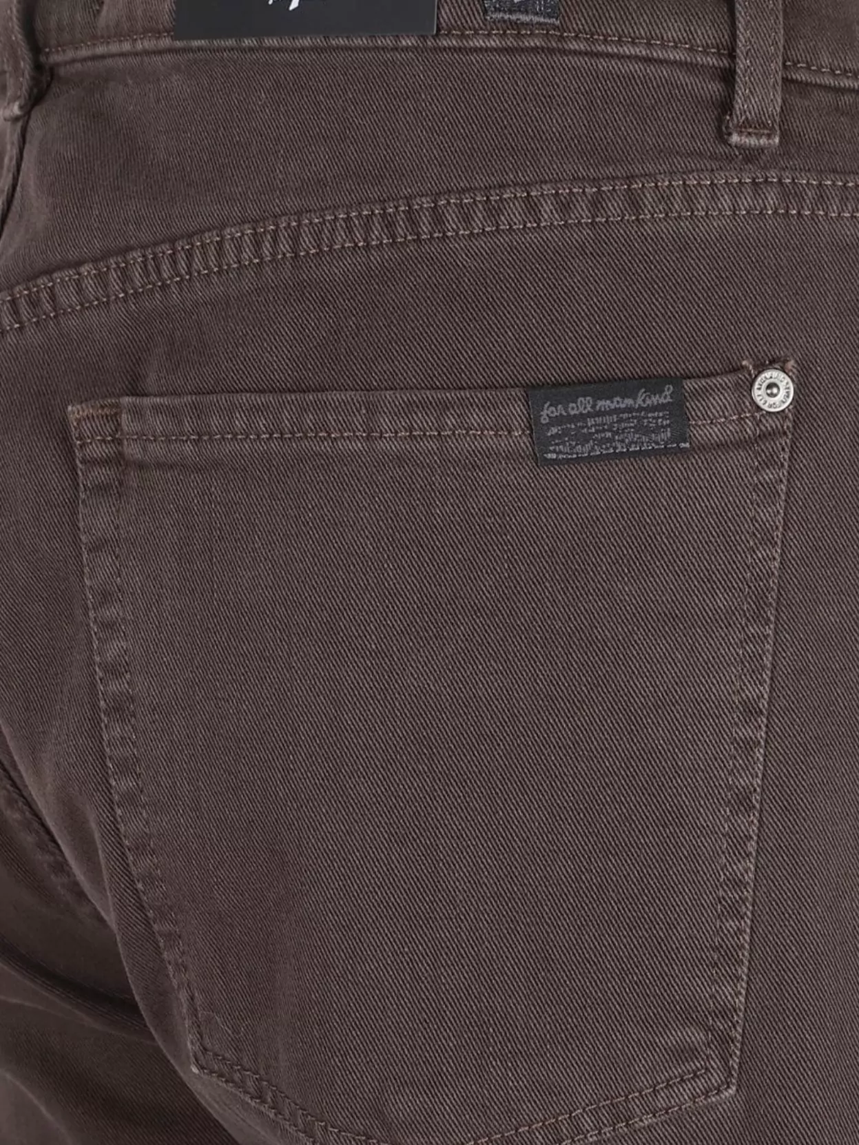 7 For All Mankind Straight Leg Trousers With Front And Back Pockets