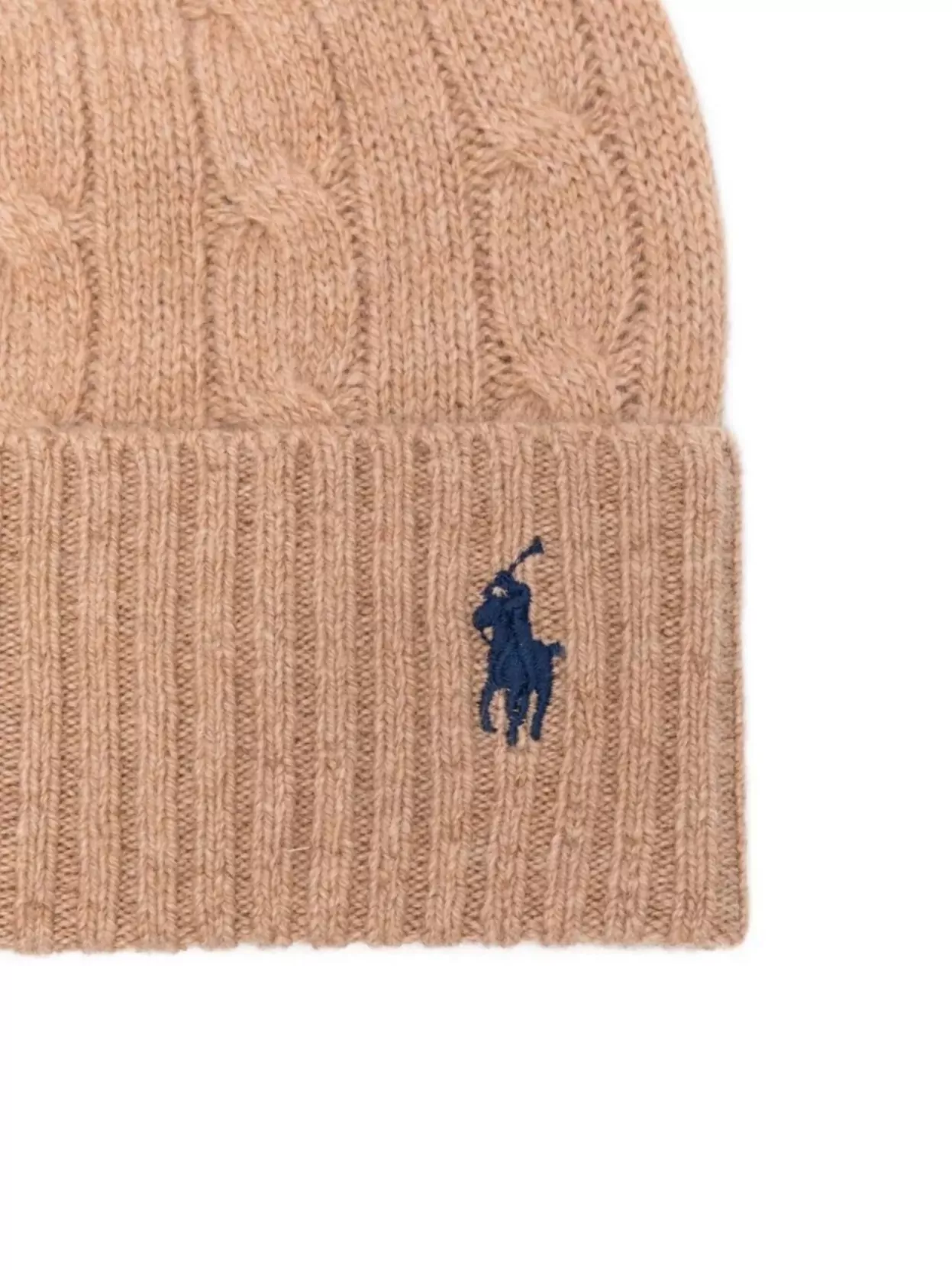Polo Ralph Lauren Cable-Knit Wool-Cashmere Beanie