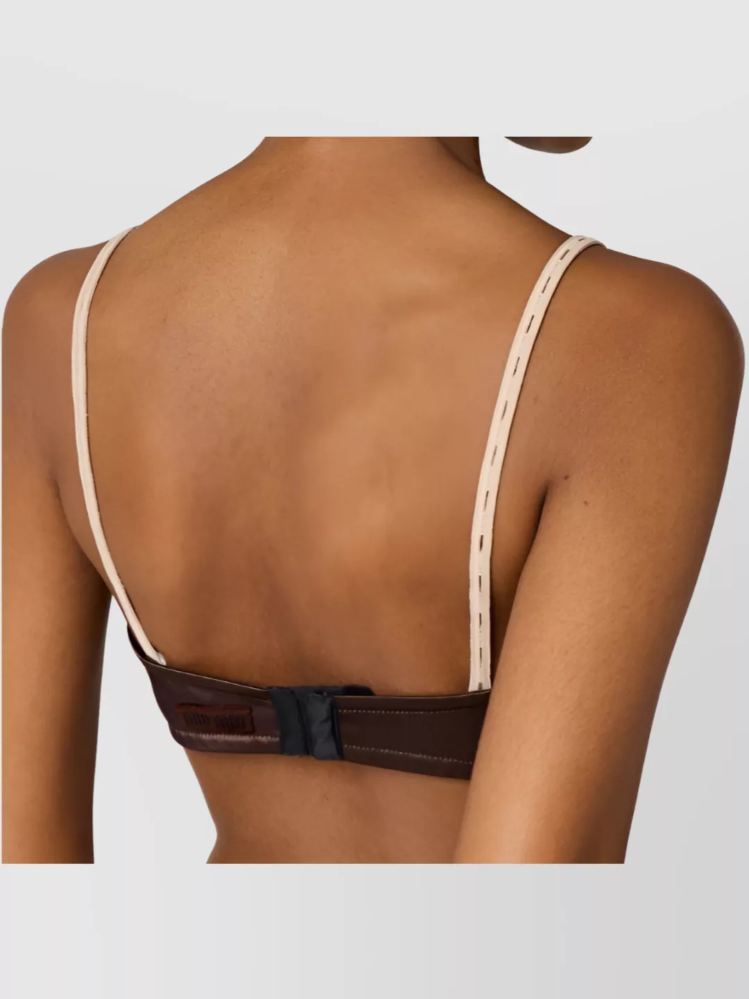 Miu Miu Satin Triangle Bra Adjustable Straps