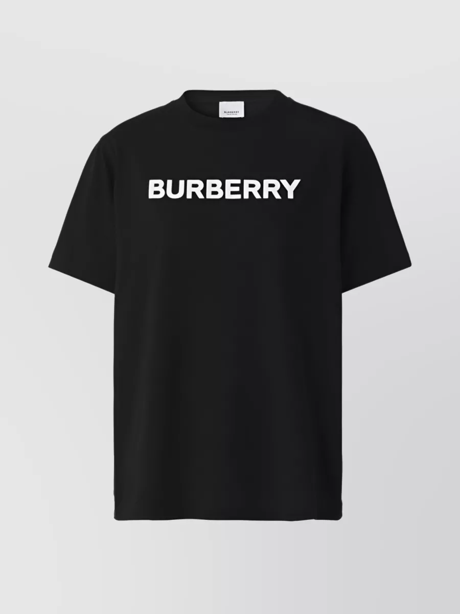 Shop Burberry Graphic Logo Print T-shirt In Black