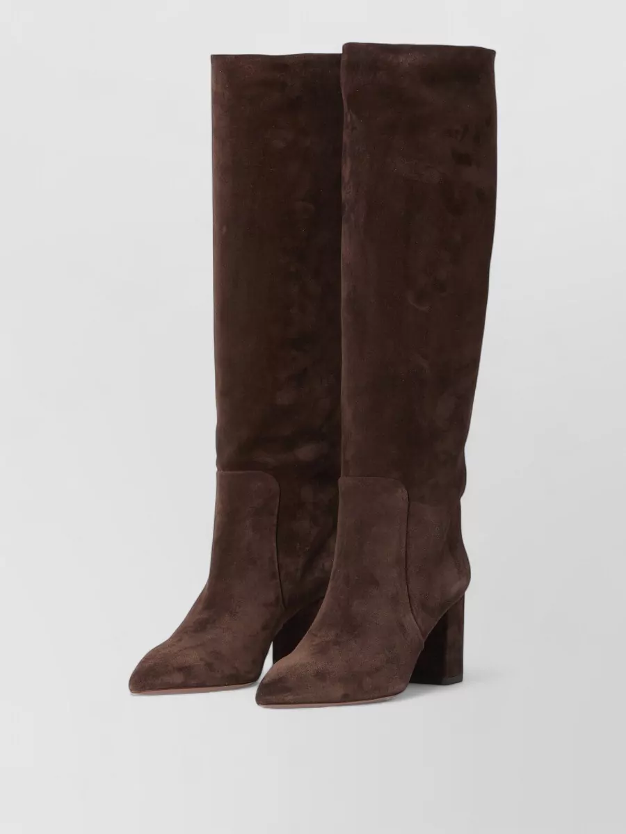 Paris Texas leather knee-high boots