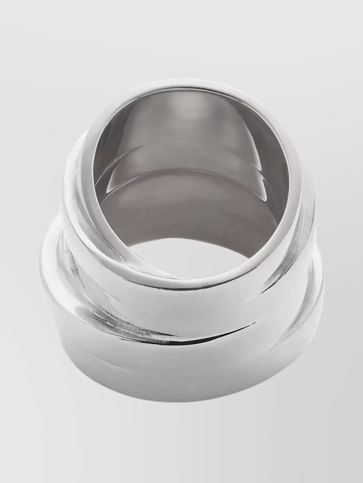 Mm6 Maison Margiela Stackable Ring Featuring Engraved Numbers In Silver