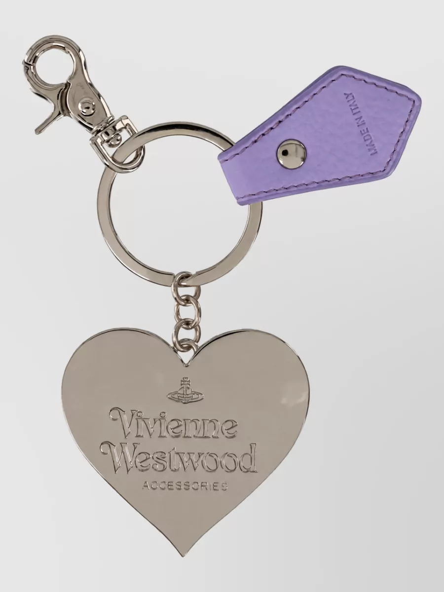 Vivienne Westwood Heart Mirror Metal Keyring Accessory