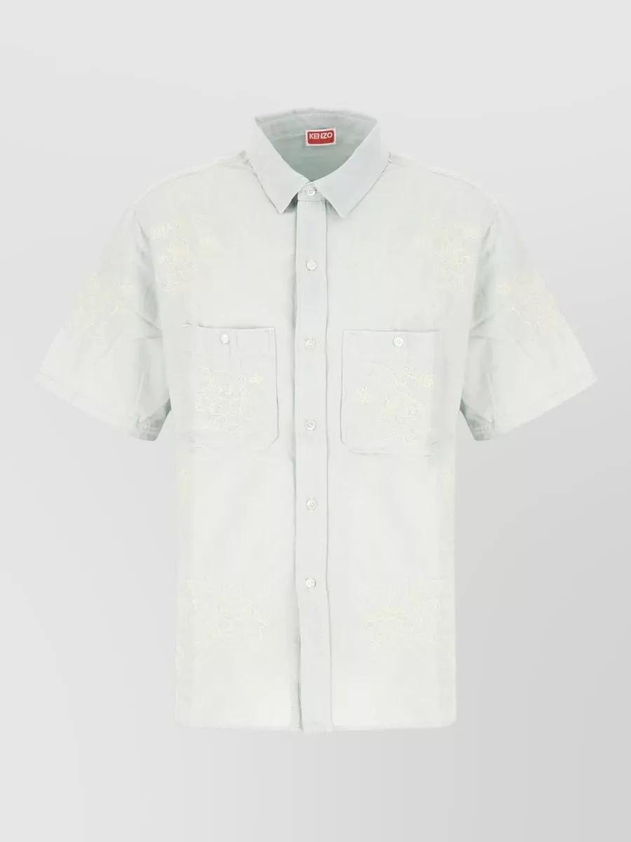 Kenzo chambray short-sleeve shirt