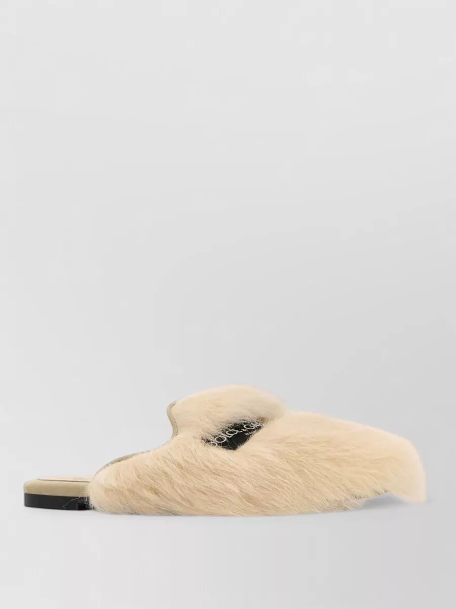 Dolce&Gabbana shearling slippers