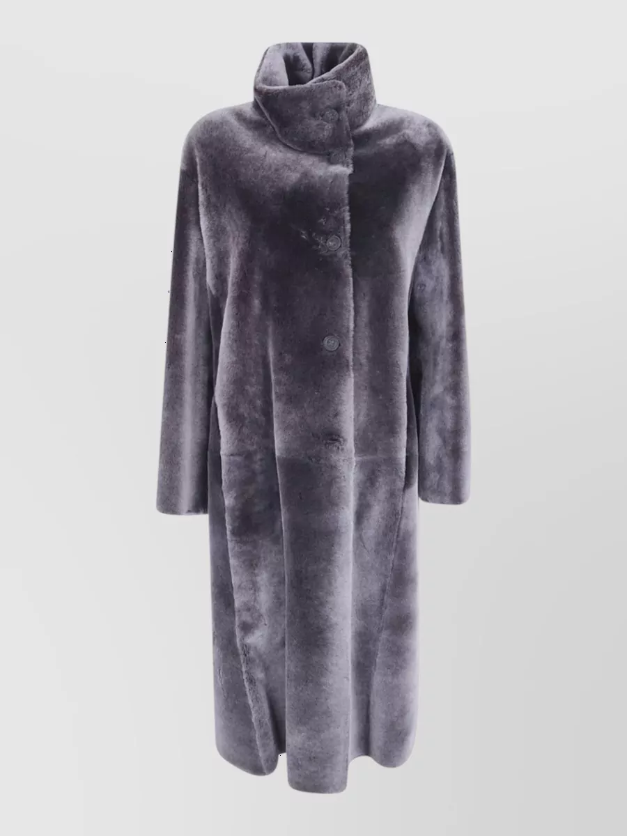 Giorgio Armani Shearling Long Trench Coat