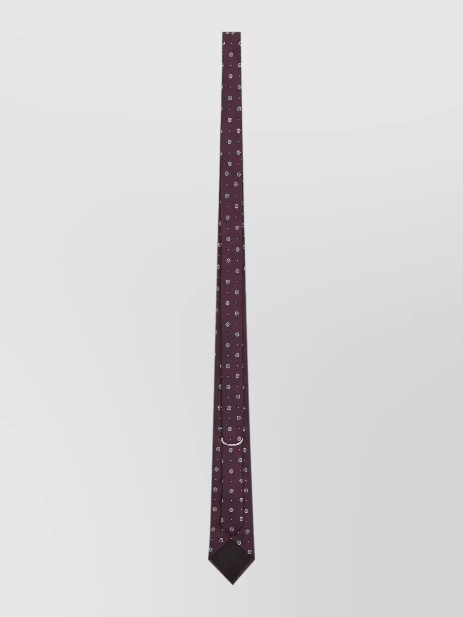 Saint Laurent silk jacquard tie