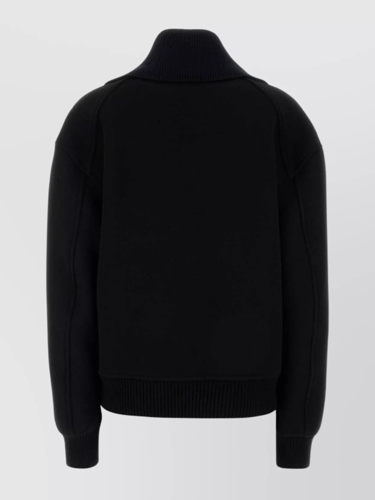Jil Sander Wool Blend Bomber Jacket With High Collar