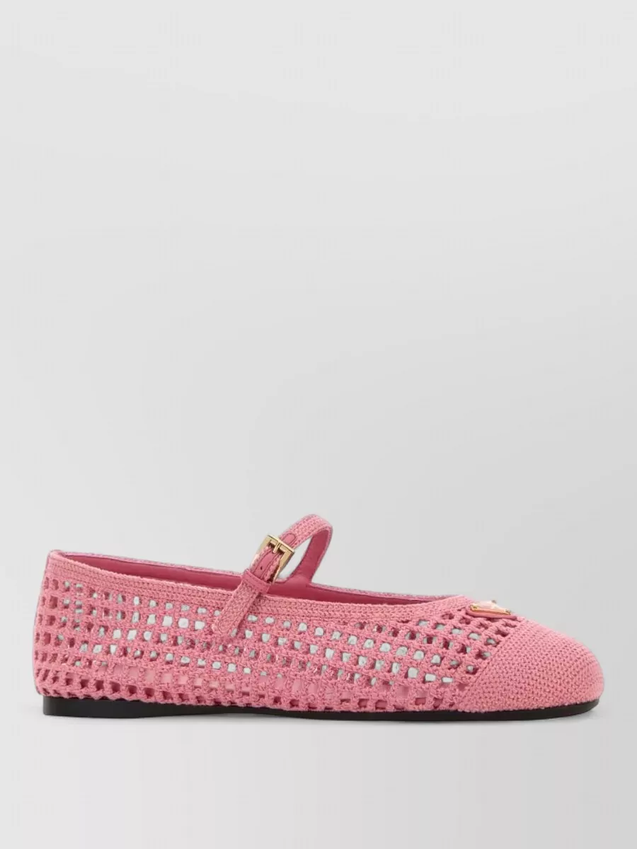 Prada Crochet Ballerina Shoes