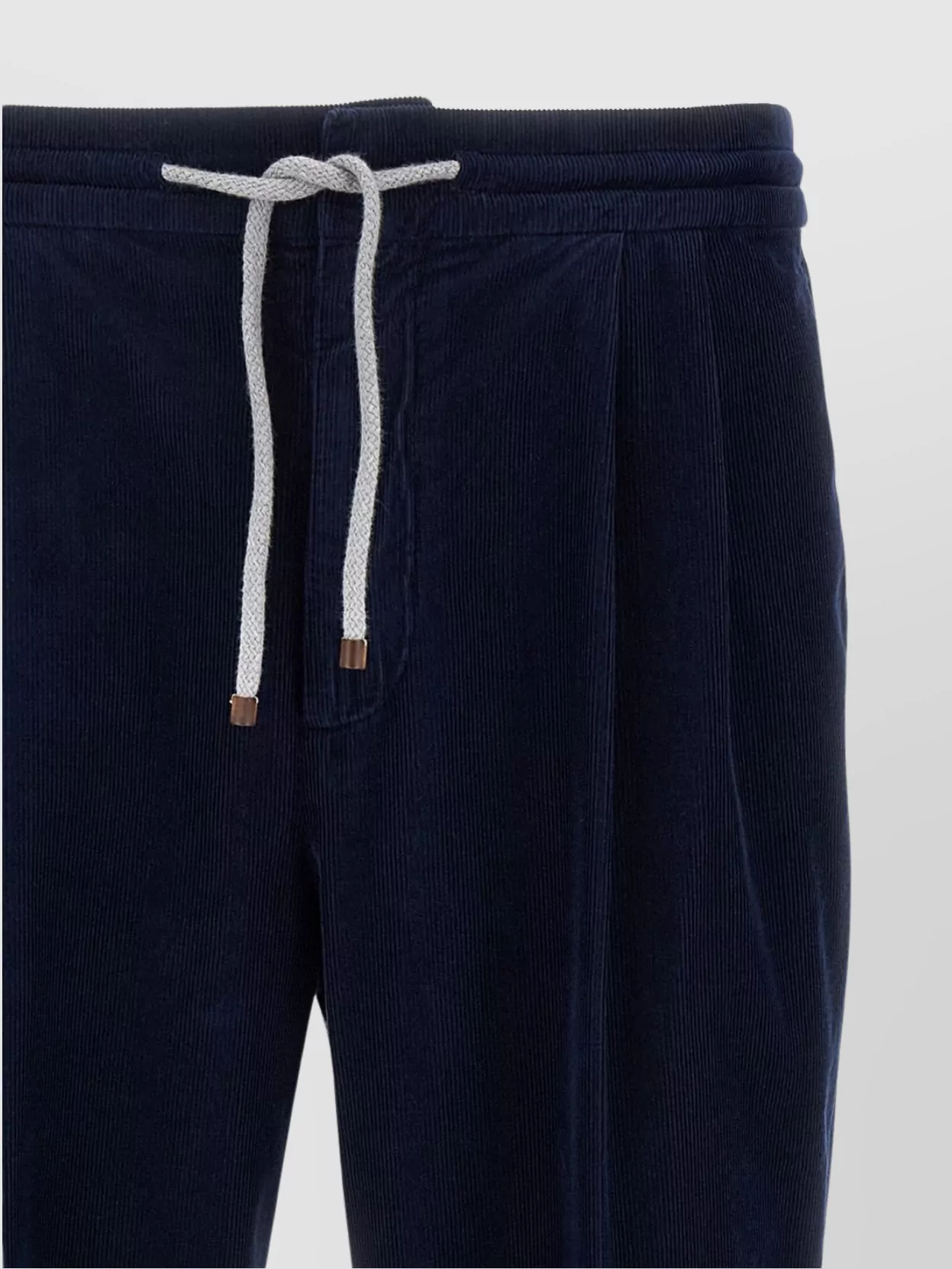 Brunello Cucinelli Ribbed Trousers Elastic Waistband
