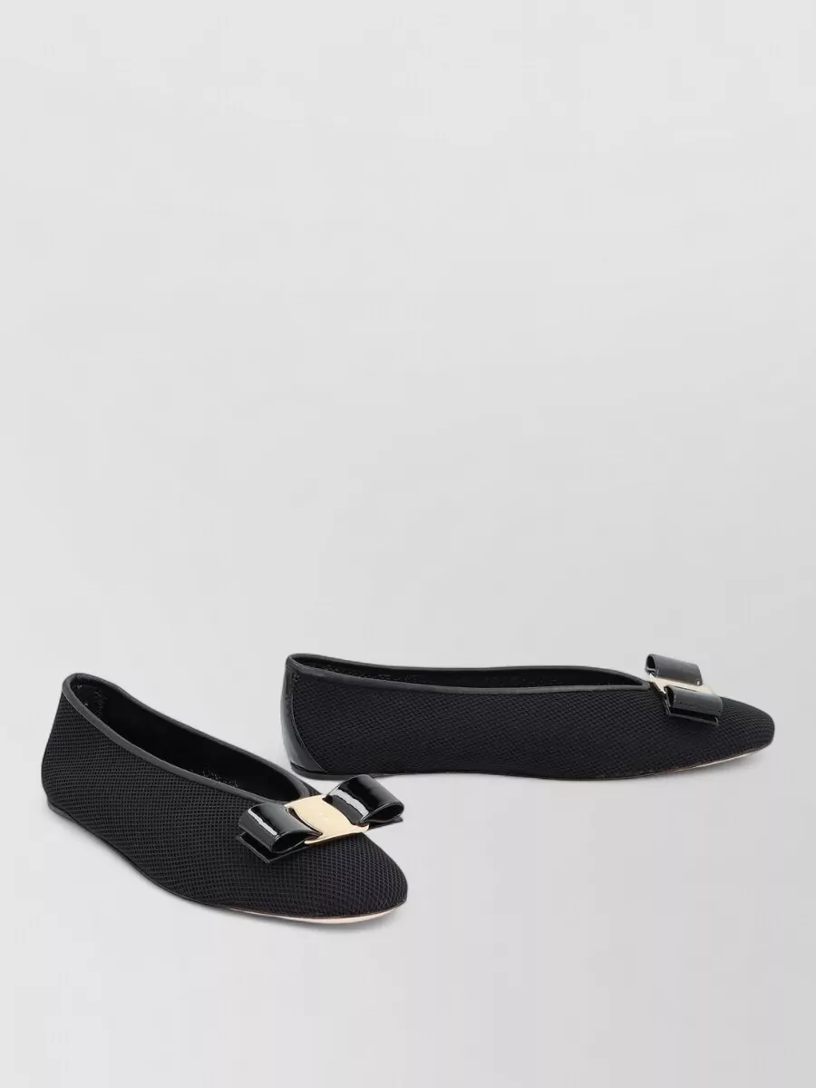 Ferragamo Leather vara ballerina shoes