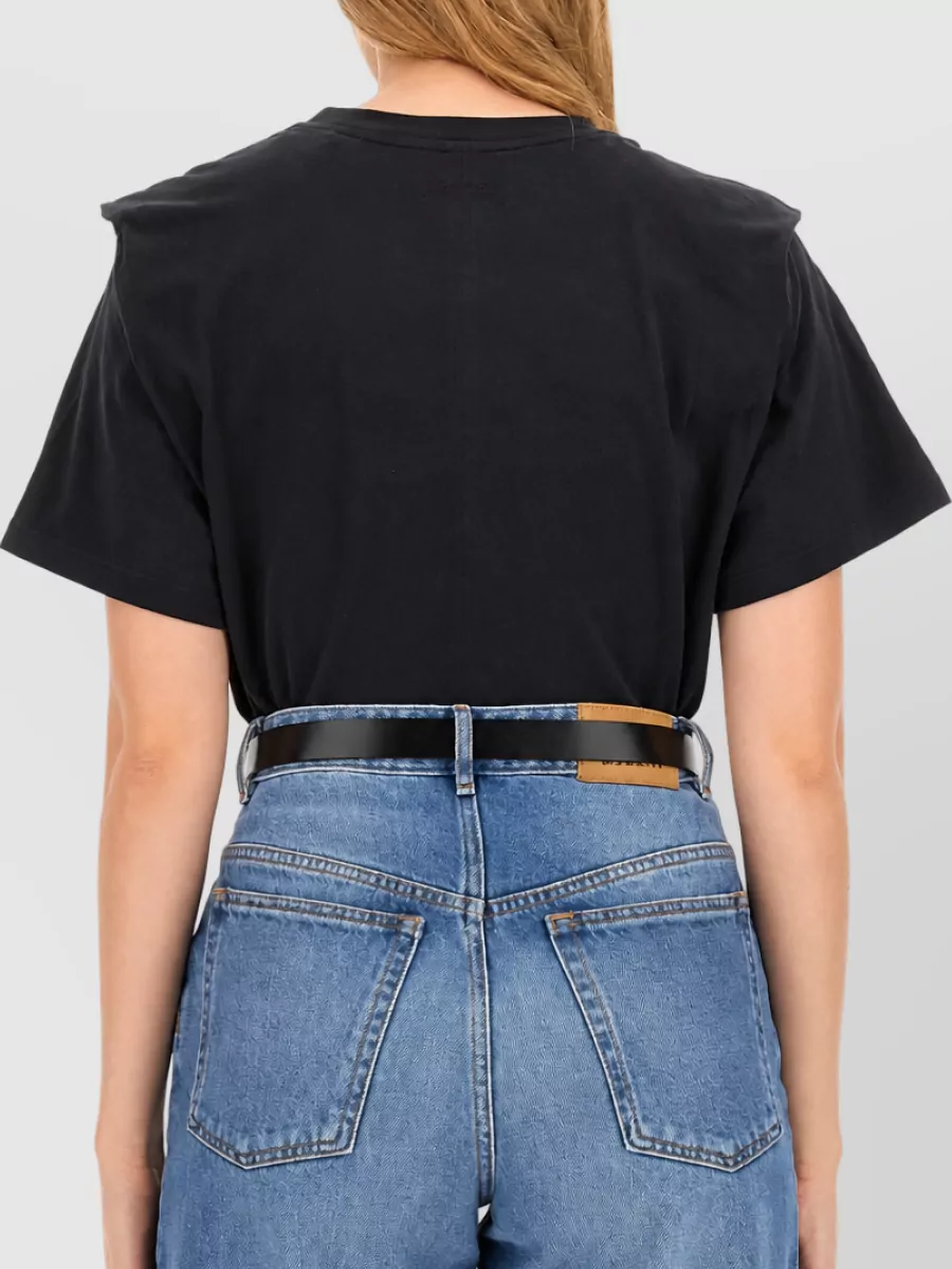 Isabel Marant Zelitos Short Sleeve Crew Neck Top